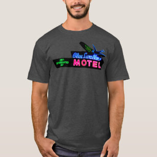 T-shirt Panneau bleu Swallow Motel Neon Route 66