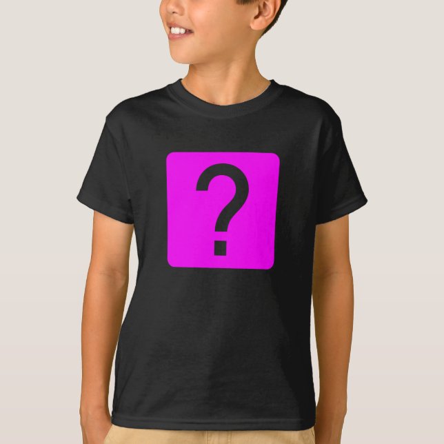 T-shirt Panneau Carré de la marque de question (Devant)