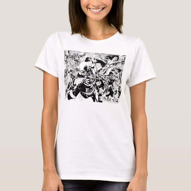 T-shirt Panneau comique nocturne le plus noir (Devant)