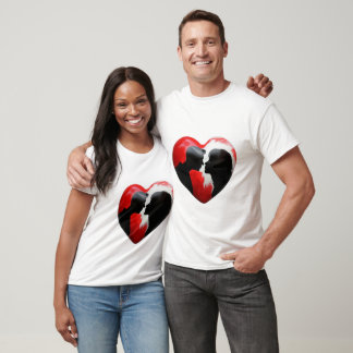 T-shirt Panneau Couple amoureux