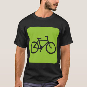 T-shirt Panneau Cycliste - Vert Martien