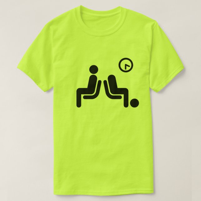 T-shirt Panneau d'attente long (Design devant)