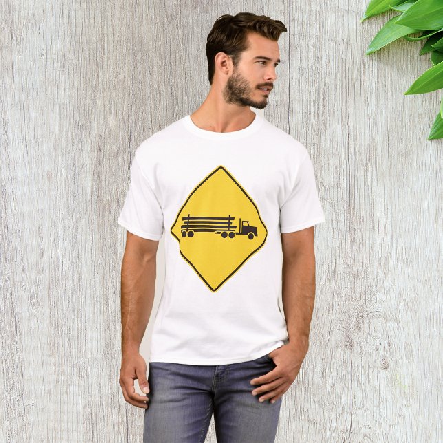 T-shirt Panneau d'avertissement de camion de débardage Séc (Créateur téléchargé)