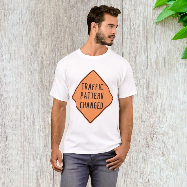 T-shirt Panneau d'avertissement de modification du plan de (Créateur téléchargé)