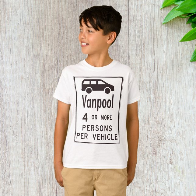 T-shirt Panneau de covoiturage en van (Créateur téléchargé)