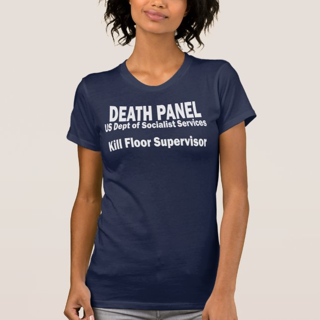 T-shirt Panneau de la mort - surveillant de plancher de (Devant)