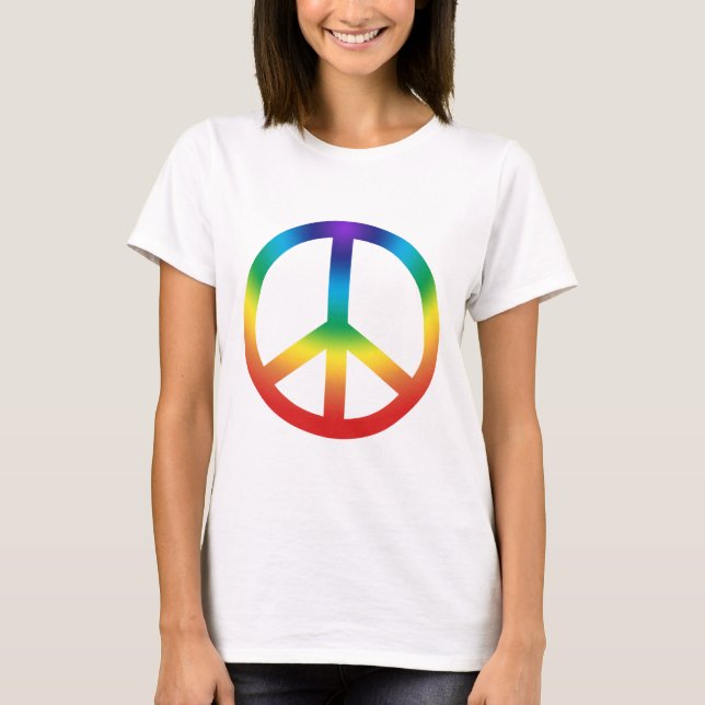 T-shirt Panneau de la Paix en Chakra (Devant)