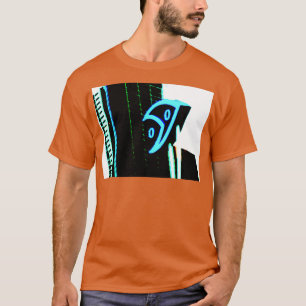 T-shirt Panneau de l'Aquarium de Melbourne avec bâtiments 