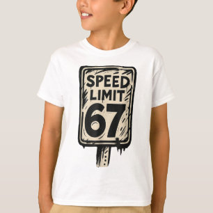 T-shirt Panneau de limitation de vitesse 67 Génération Alp