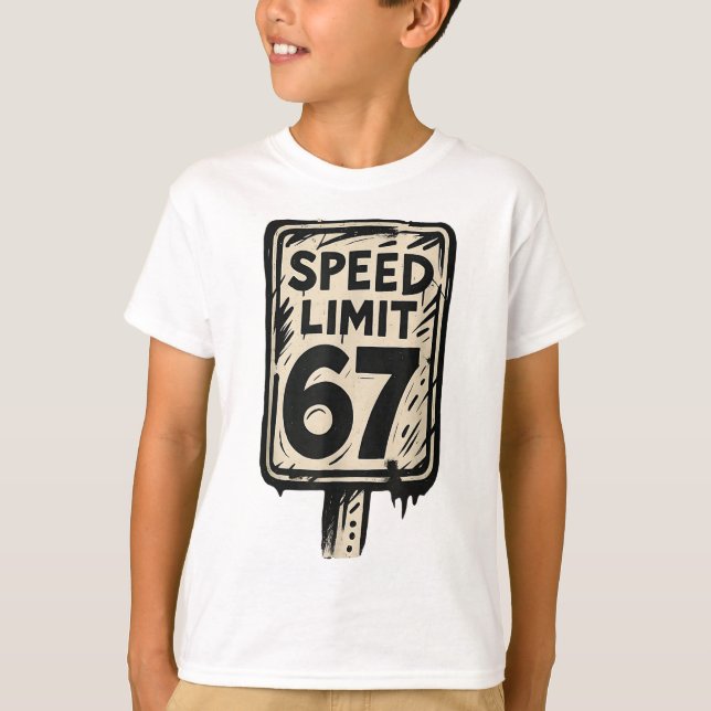 T-shirt Panneau de limitation de vitesse 67 Génération Alp (Devant)