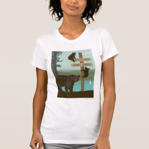 T-shirt Panneau de l'ours