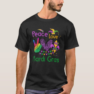 T-shirt Panneau de Paix Coeur Fleur De Lys Hippie Paix Amo