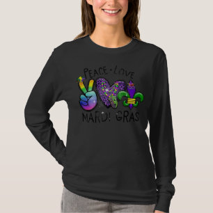 T-shirt Panneau de Paix Coeur Fleur De Lys Hippie Paix Amo