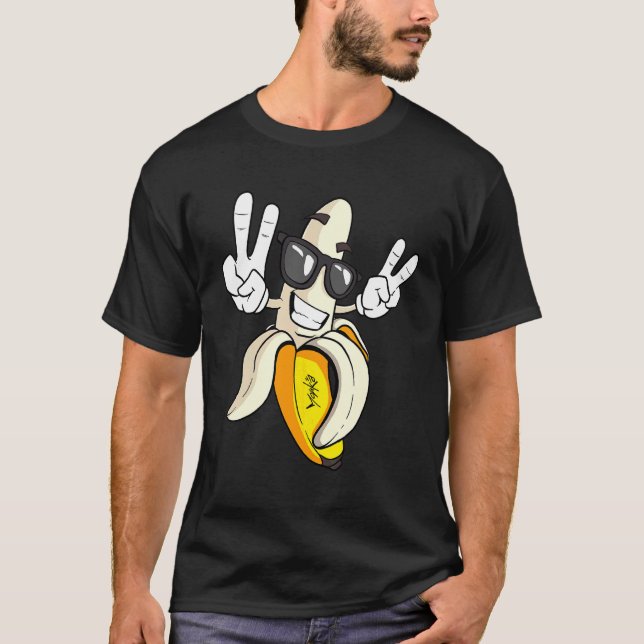 T-shirt Panneau de Paix de Banana cool (Devant)