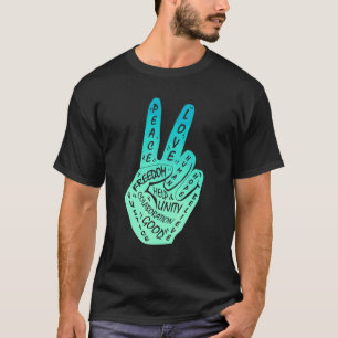T-shirt Panneau de paix Faire la paix et non la guerre
