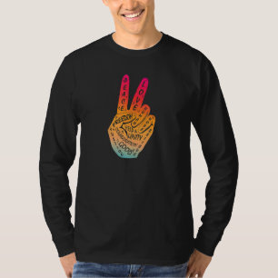 T-shirt Panneau de paix Faire la paix et non la guerre