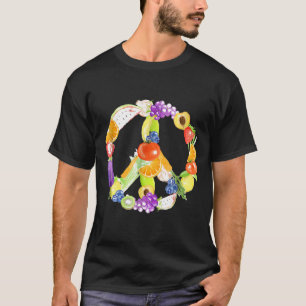 T-shirt Panneau de Paix Fruits Et Légumes
