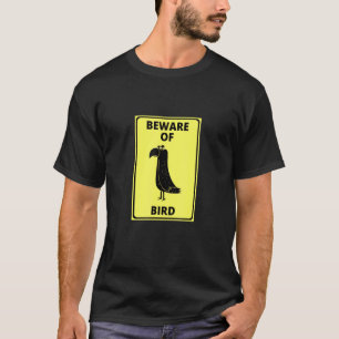 T-shirt Panneau de perroquets - Attention aux oiseaux pour