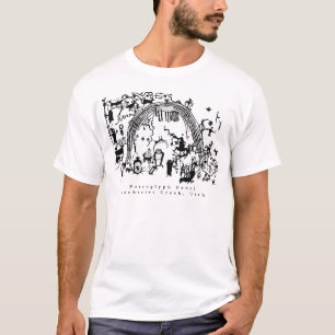 T-shirt Panneau de pétroglyphes - Rochester Creek, Utah T-