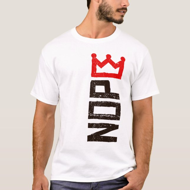 T-shirt Panneau de protestation Nope No Kings Vertical (Devant)