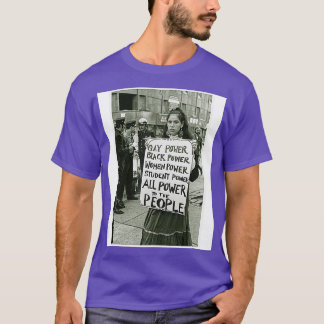 T-shirt Panneau de protestation Vintage du Peuple