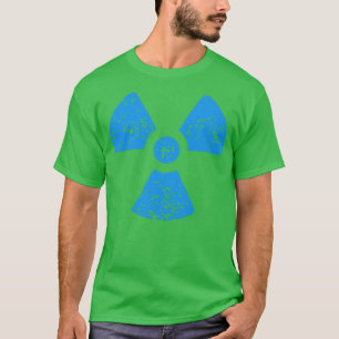 T-shirt Panneau de rayonnement bleu vintage