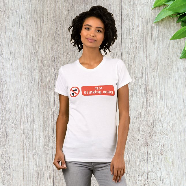 T-shirt Panneau de sécurité de l'eau potable (Créateur téléchargé)