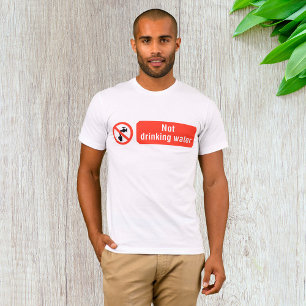 T-shirt Panneau de sécurité de l'eau potable
