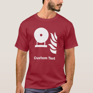 T-shirt Panneau de sécurité de l'extincteur fixe