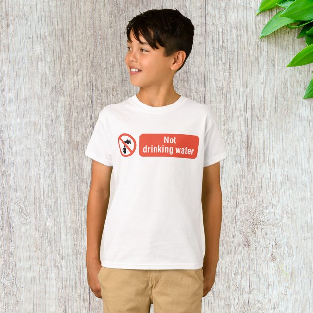 T-shirt Panneau de sécurité pour eau non potable (Créateur téléchargé)