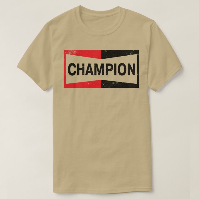 T-shirt Panneau de signalisation Champion Spark Plug Vinta (Design devant)
