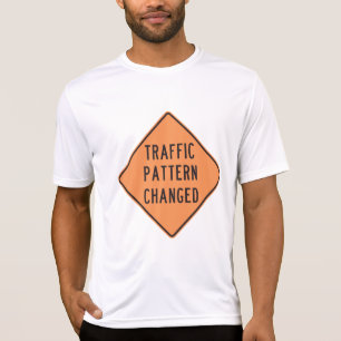 T-shirt Panneau de signalisation de changement de sens de 