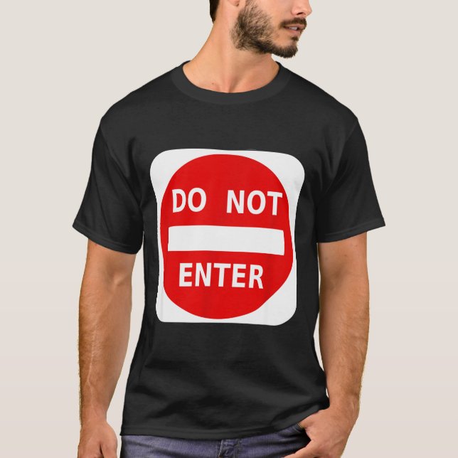 T-shirt Panneau de signalisation de circulation Rue sens i (Devant)