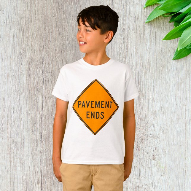 T-shirt Panneau de signalisation de fin de chaussée Averti (Créateur téléchargé)