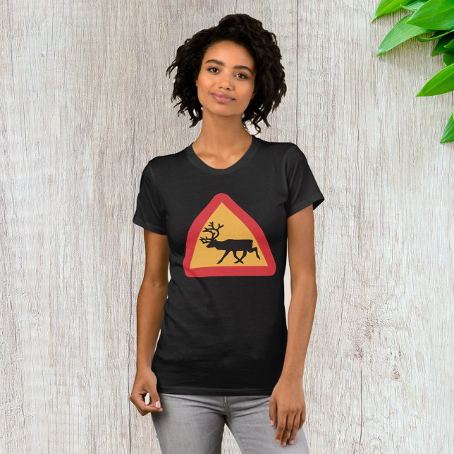 T-shirt Panneau de signalisation de passage de cerfs Amate (Créateur téléchargé)