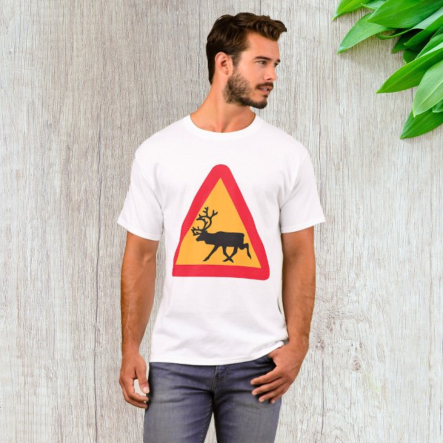T-shirt Panneau de signalisation de passage de cerfs pour  (Créateur téléchargé)