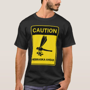 T-shirt Panneau de signalisation de prudence Nebraska deva
