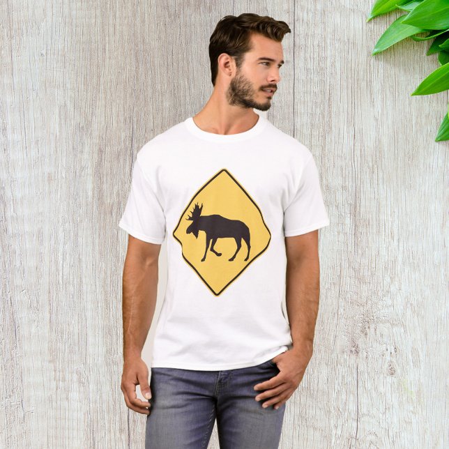 T-shirt Panneau de signalisation de traversée d'orignal Sé (Créateur téléchargé)