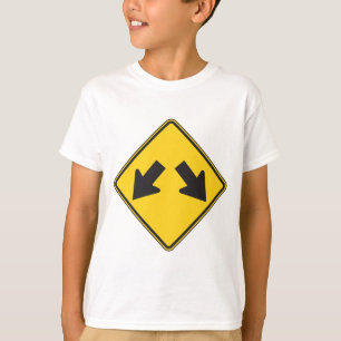 T-shirt Panneau de signalisation routier d'avertissement à