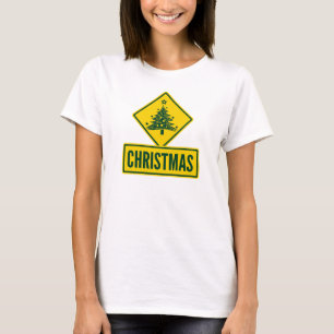 T-shirt Panneau de signalisation routier moderne de vacanc