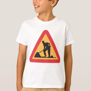 T-shirt Panneau de signalisation routière Avertissement de