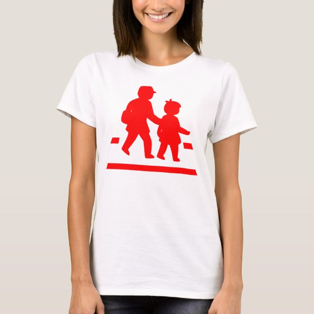 T-shirt Panneau de signalisation scolaire >> Japonais (Devant)