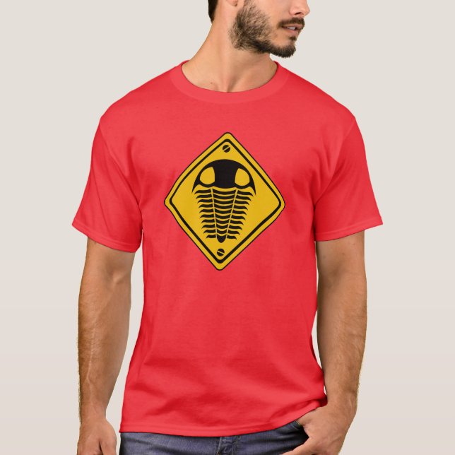 T-shirt Panneau de signalisation TRILOBITE (Devant)