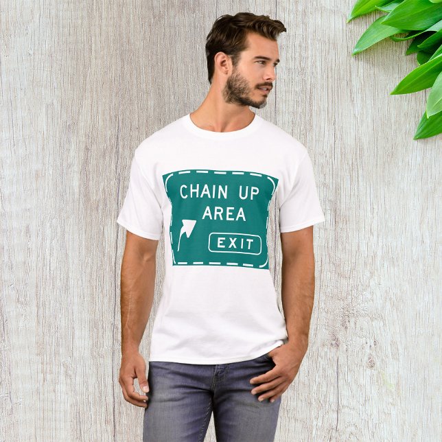 T-shirt Panneau de sortie de zone de chainage (Créateur téléchargé)