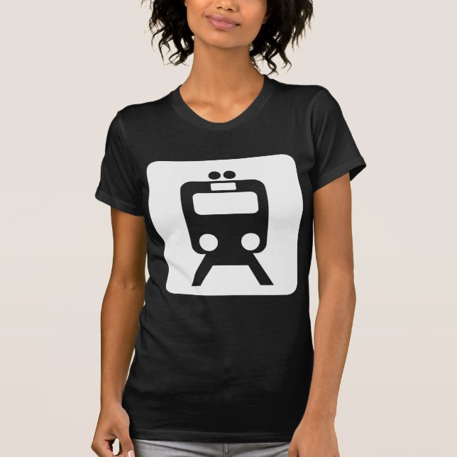 T-shirt Panneau de train - Blanc (Devant)