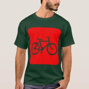 T-shirt Panneau de vélo - Rouge