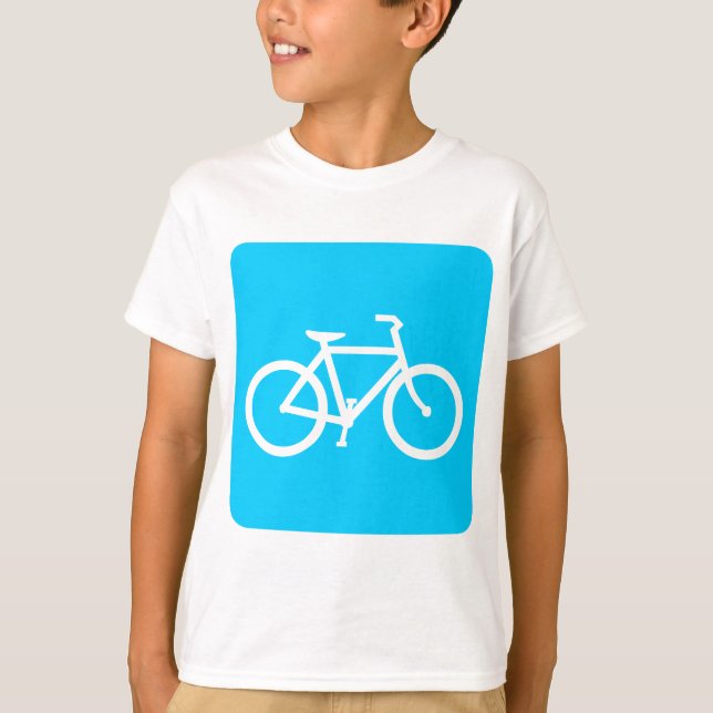 T-shirt Panneau de vélo - Sky Blue (Devant)