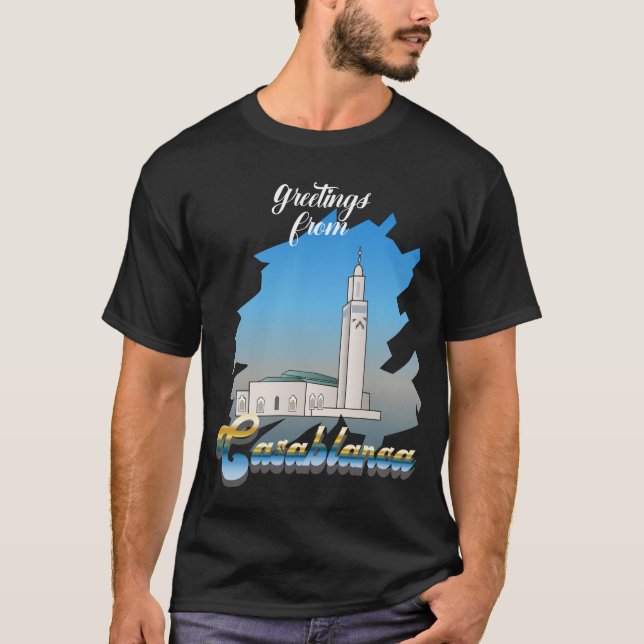 T-shirt Panneau de voeux de Casablanca (Devant)