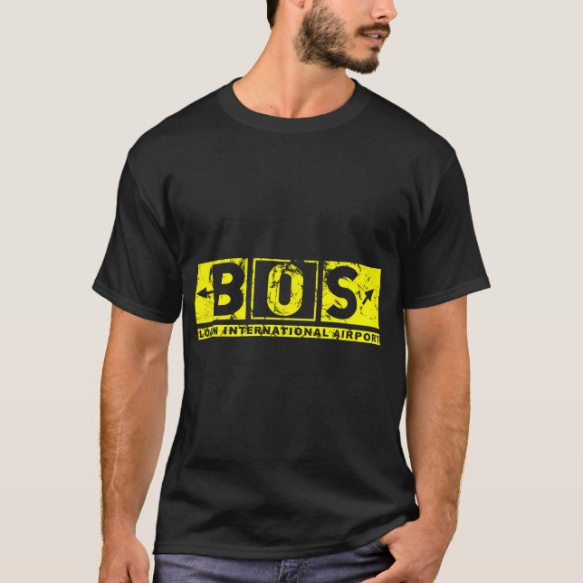 T-shirt Panneau de voie de circulation de l'aéroport inter (Devant)
