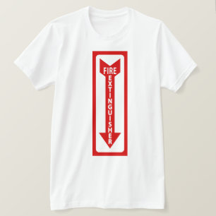 T-shirt panneau d'extinction d'incendie